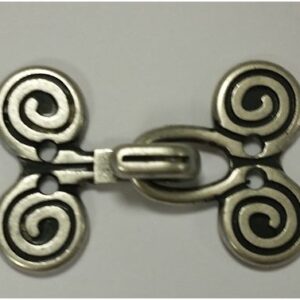 Málmkrækjur með snúðamunstri - 32mm og 41mm á breidd