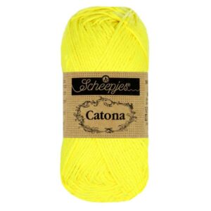 Scheepjes Catona 50g - neon yellow (nr 601)