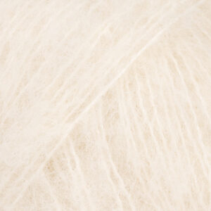 Drops Brushed Alpaca Silk - Rjómahvítur (nr 01)
