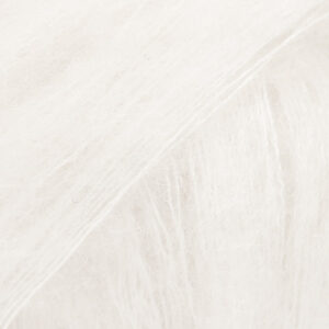 Drops Kid-Silk - rjómahvítur (nr 01)