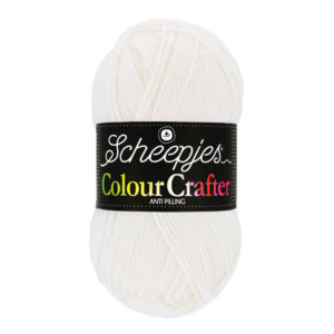 Scheepjes Colour Crafter - hvítur (Weert nr. 1001)