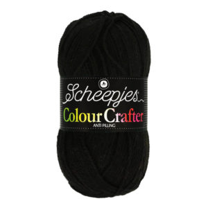 Scheepjes Colour Crafter - svartur (Ede nr. 1002)