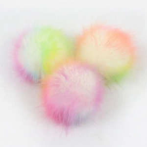 Dúskar gervi 8 og 10 cm - marglitir með smellu