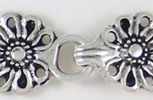 Málmkrækjur silfur - 50mm