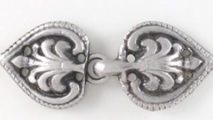 Málmkrækjur silfur - 50mm