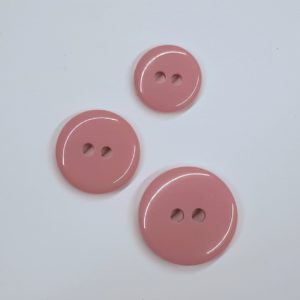 Plasttölur antikbleikar m/glansyfirborði - 12, 15, 18mm