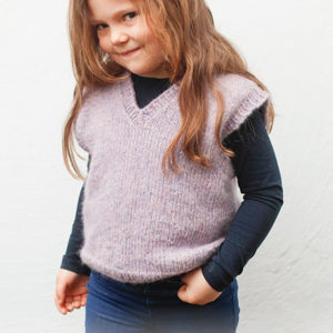 Lavender Smiles vesti m/ v-hálsmáli