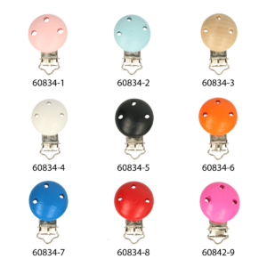 Opry viðarklemmur á snuddubönd - nokkrir litir