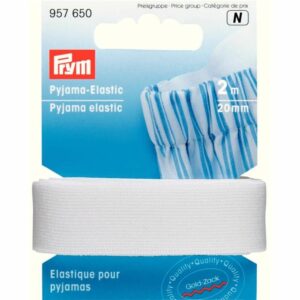Prym Pyjamateygja hvít - 20mm*2m