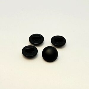 Plasthnappar svartir - 11mm