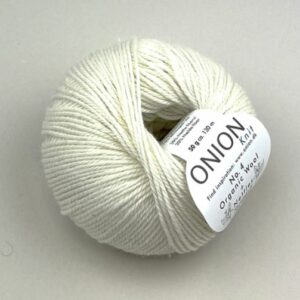 Onion No.4 Organic Wool+Nettles - råhvid (nr 01)
