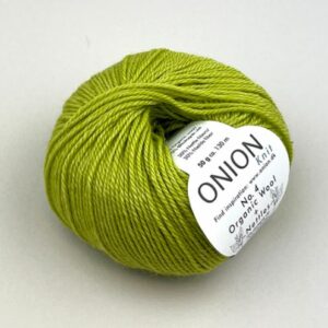 Onion No.4 Organic Wool+Nettles - lime (nr 16)