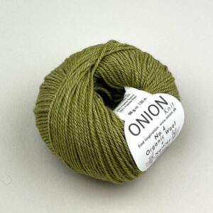 Onion No.4 Organic Wool+Nettles - grøn oliven (nr 36)