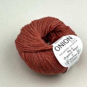 Onion No.4 Organic Wool+Nettles - coral rød (nr 40)