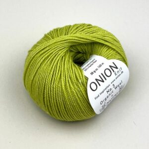 Onion No.3 Organic Wool+Nettles - lime (nr 16)
