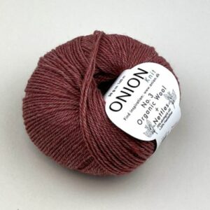 Onion No.3 Organic Wool+Nettles - marsala (nr 19)