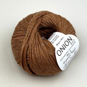 Onion No.3 Organic Wool+Nettles - brændt orange (nr 25)