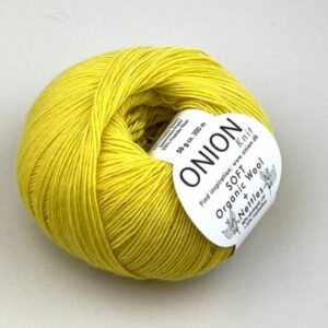 Onion Soft Organic Wool+Nettles - gul (nr 15)