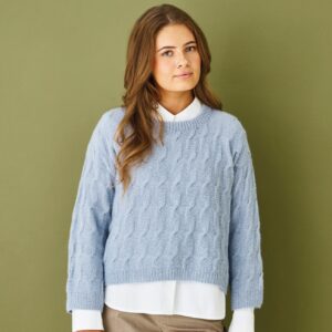 Bluse med snoningsmonster (nr 890102)