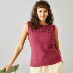 Sommertop dobbelt garn (nr 890412)