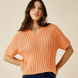 T-shirt i rib 2 tråde (nr 890420)