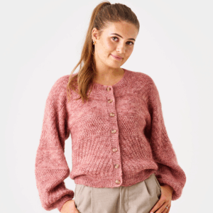 Trøje i strukturstrik (nr 890428)