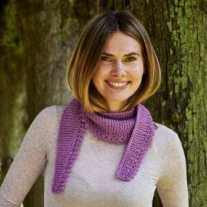 Retstrikket blondetørklæde (nr 890436)