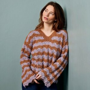 Bluse med viftemønster (nr 892501)