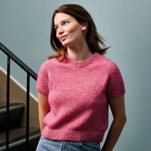 T-shirt med sadelskulder (nr 892505)