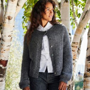 Cardigan med sadelskulder (nr 892512)