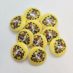 Plasthnappar Köggur - 15mm