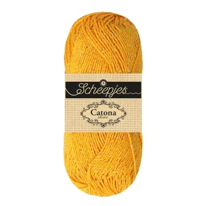 Scheepjes Catona Shine - yellow gold (nr 208G)