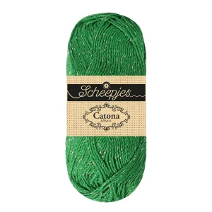 Scheepjes Catona Shine - emerald silver (nr 515S)