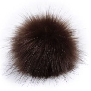 Dúskar gervi dökkbrúnn - 8 og 10 cm