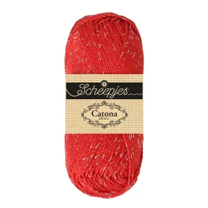 Scheepjes Catona Shine - hot red (nr 115S)