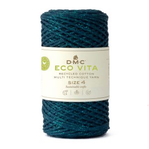 DMC Nova Vita 4 Glit - dökktúrkís (nr 084)