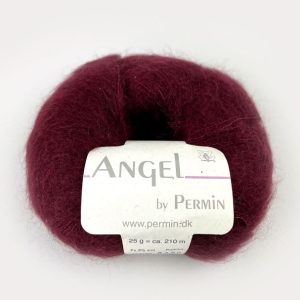 Angel mohair - vinrød (nr 28)