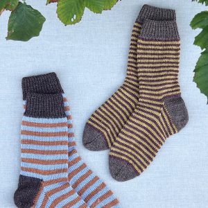 Stribede/ensfarvet sokker - basisopskrift (nr 791374)