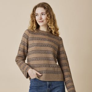 Bluse med mønster i løftede masker (nr 890127)