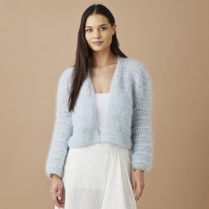 Kort Cardigan med hulpinde (nr 893006)