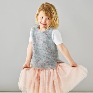 Vest i perlestrik (nr 893184)