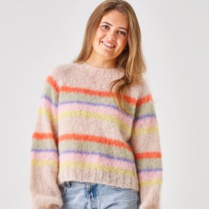 Raglansweater med striber (nr 893297)