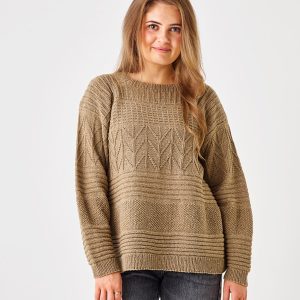 Trøje i strukturstik (nr 8934116)