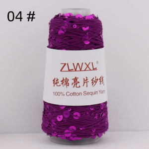 ZLWXL - fjólublár með fjólubláum pallíettum (nr 04)
