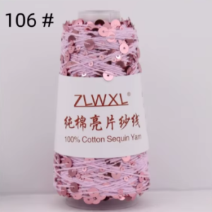 ZLWXL - bleikur með gammelrosa pallíettum (nr 106)