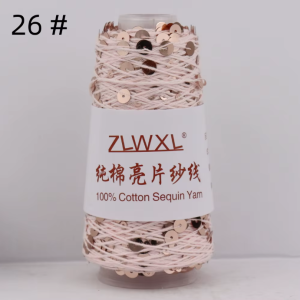 ZLWXL - ljósbleikur með gylltum pallíettum (nr 26)