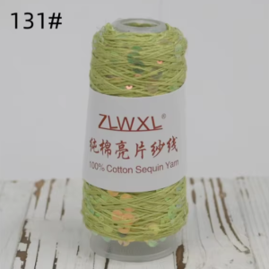ZLWXL - lime með hafmeyju pallíettum (nr 131)