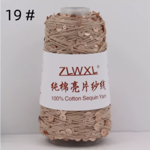 ZLWXL - beige með möttum brons pallíettum (nr 19)