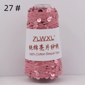 ZLWXL - antíkbleikur með bleikum pallíettum (nr 27)