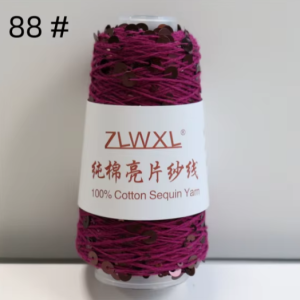 ZLWXL - burgundy með burgundy pallíettum (nr 88)